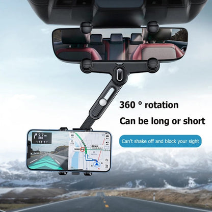 Universal 360 Rotatable Car Phone Holder Rearview Mirror Mount Stand