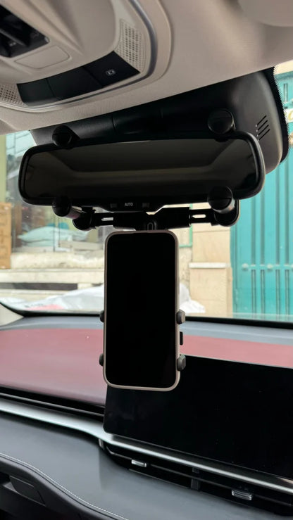 Universal 360 Rotatable Car Phone Holder Rearview Mirror Mount Stand