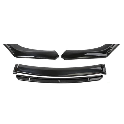 Universal Front Bumper Splitter Black/Black