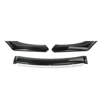 Universal Front Bumper Splitter Black/White