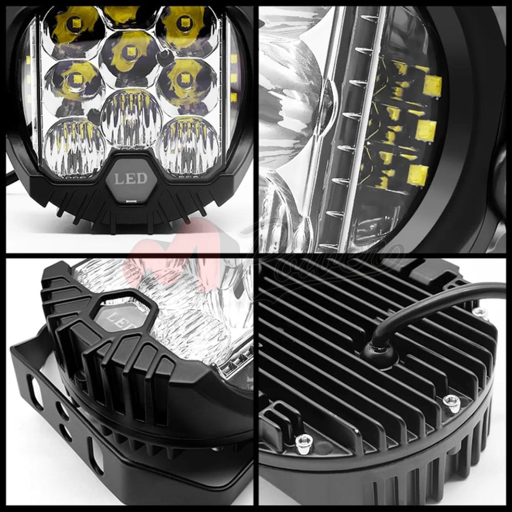 Universal Powerful Led Spot Light For Car Jeep Motorbike 2Pcs