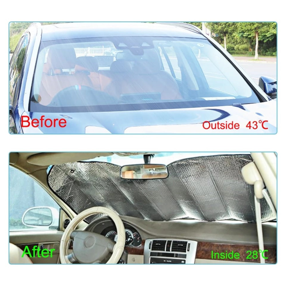 Uv Protect Front Rear Car Window Sunshade Reflector