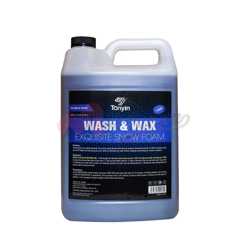 Wash & Wax Exquisite Snow Foam Shampoo 473Ml/4-L1:800Ratio Gallon 4L Car Care