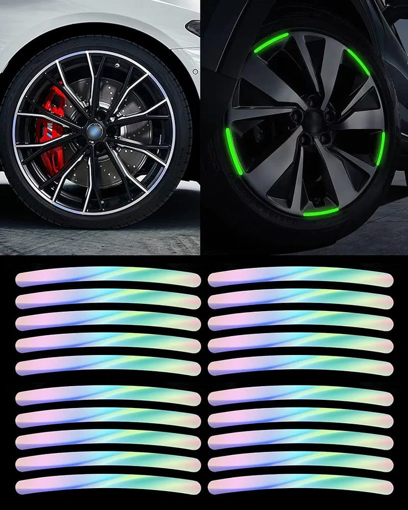 Wheel Decoration Reflector Stickers 20Pcs